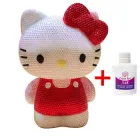 Алмазна мозаїка ColorArt Хеллоу Кітті фігурка копілка 5D 18х12 AF2