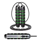 Скакалка швидкісна для кросфіту Cornix Speed Rope Classic з обтяженням XR-0352 Black/Green
