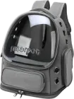 Рюкзак-переноска для тварин Lapka 42 х 34 х 27 см Сірий (LPK-02)