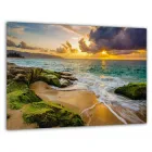 Картина на стіну у вітальню/спальню Берег, море, захід сонця 60x100 см MK10179_M