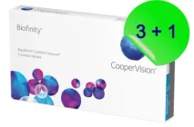 Контактні лінзи CooperVision Biofinity -3,0 (3 шт + 1 шт у подарунок)