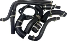 Патрубки радіатора охолодження та обігрівача ЗАЗ 1102, 1103, Таврія, Славута комплект 9 шт + хомути (18 шт)