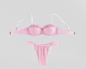 Роздільний купальник Samegame 82203141 Рожевий 42(L); повнота грудей 2B-3C об'єм стегон 103-106 см