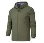 Чоловіча легка ветровка Solve водовідштовхувальна куртка для весни та осені Олива - розмір M KT7002101