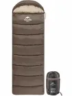 Спальник з капюшоном Naturehike U150 NH20MSD07 лівий, 11 °C, поліестер + бавовна Коричневий (6927595764381-L)