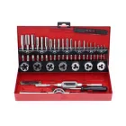 Набір мітчиків і плашків для нарізання різьблення Kraft&Dele KD10090 ремонту різьбових з'єднань майстерні домашнього гаража комплект 32 ел М3-М12