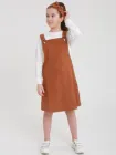 Сарафан вельветовий дитячий Ластівка 23_5004 116-122 см Світло-коричневий (ROZ6501046312)