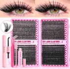 800 шт. Набір для нарощування накладних вій 30D/40D/50D/60D пучкові вії