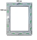 Вікно Steko 800х1000 мм 2-скла/аргон праве