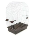 Клітка для папуги Люсі 470х300х670 мм цинк коричнева