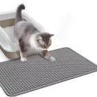 Килимок для котячого туалету двошаровий водонепроникний, 60*45 см. Сірий, (M4-03762.grey)