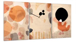 Модульна картина Абстракція Art-20_B3 з лаковим покриттям