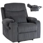 Крісло м'яке розкладне з реклайнером Mebel Elit TORRES Сірий (ME.TORRES/P/SZTR/FW)