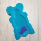 Вкладка у дитячу ванночку для купання новонароджених, поролоновий матрацик для купання немовлят синій Adik