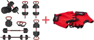 Гантелі з функцією штанги 6 в 1 Fit-On 28 кг (2030-0028)