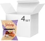 Упаковка грінок Jokers Пшенично-житні зі смаком часнику 80 г х 4 шт (4820242442194)