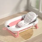 Дитяча ванна складна з подушкою, термометром Hanert KinderBad Pink