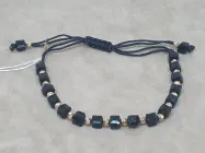 Браслет зі вставками з текстилю із золота. 951