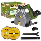 Штроборіз Procraft PM2500-230, для різання пазів у бетонних, кам'яних, цегельних поверхнях.