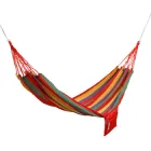 Підвісний бавовняний гамак для відпочинку, 190х80 см, до 120 кг, зелений-синій