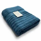 Рушник банний Lovely Svi бавовна жаккардове для ванної, готелів, СПА, в подарунковому пакеті - 70 х 140 см Oxford Stripe Синій