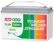 Літієвий акумулятор LiFePO4 12.8V 100Ah 1280Wh BMS Redodo Germany АКБ Літій-залізо-фосфатний для резервного живлення будинку та офісу