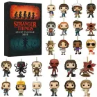 Іграшка Дивні Дива (Stranger Things) Адвент-календар (акрилові пласкі фігурки) дитячий на 24 дні для дітей (арт 15031)