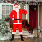 Костюм Діда морозу Санта клауса червоний ХЛ Взрослий