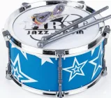 Іграшковий барабан для дітей 2251, синій, 27×22×29 см – з паличками та ремінцем, у пакеті