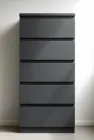 Комод Брайт 500 х 376 х 1170 h Майстер Форм ДСП Антрацит (телескопічні напрямні) 20161