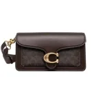 Жіноча шкіряна сумка Coach Tabby 26 Signature Monogram коричнева