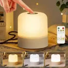 Сенсорна настільна LED лампа - нічник 3000К-4500К-6500К з акумулятором + пульт керування