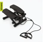 Твіст-степер з еспандерами 2в1 TREXO FS50 PRO степер для фітнесу до 100 кг з лічильником