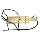 Санки дитячі «Дніпро» з відкидною спинкою колір бордовий