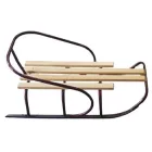 Санки дитячі «Дніпро» зі спинкою колір бордовий