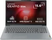 Ноутбук Lenovo IdeaPad Slim 3 15AMN8 (82XQ00VTRA) Arctic Grey / 15.6" IPS Full HD / AMD Ryzen 5 7520U / RAM 16 ГБ / SSD 512 ГБ