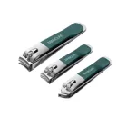 Кусачки для нігтів кутикули манікюрні педикюрні кніпсер,1,5х7 см, колір зелений.