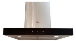 Витяжка Luxor B F E SS 60 1450 LED + 4 швидкості турбіни, чорний / нержавіюча сталь