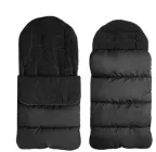 Теплий конверт на флісі Чорний Adamex для коляски та санчат 1000089