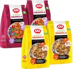 Набір граноли АХА Без цукру з підсолоджувачем 300 г х 4 шт (4820237694423)