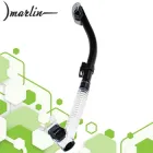 Трубка для дайвінгу з двома клапанами Marlin Dry Lux Black/trans