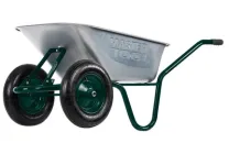 Тачка садово-будівельна MastertoolD-12 двоколісна 85 л/200 кг колесо пневматичне з камерою PN 3.5х8 Ø 37 см втулка 79-9849