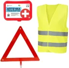 Набір "В дорогу" Poputchik (Знак + Аптечка + Жилет) (33-005-IS)