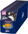 Упаковка вологого корму для кошенят Purina Felix Junior Fantastic з куркою в желе 26 шт по 85 г (7613039832196)