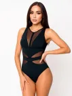 Корегуючий злитий купальник Fuba 2036-2 чорний S