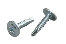 Саморізи з прес-шайбою 4,2*25 зі свердлом (цинк білий) (пач. 100 шт.) APRO