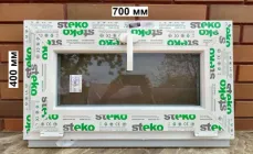 Bікно Steko 700х400 мм, матове скло-2 + аргон.Jetta