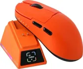 Ajazz AJ159 APEX Ігрова миша оранжева, 42K DPI, 400 мАг, магнітна док-станція, 8K