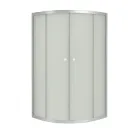 Душова кабіна без піддону KO&PO 7125-80 80х80х150 см скло матове 4 мм розсувне сатин (C14677 1)