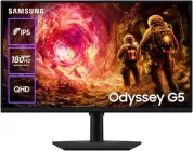 Монітор 27" Samsung Odyssey G5 (LS27FG502EIXUA) -- QHD 2K / Fast IPS / 180Hz / 1 мс (GTG) / HDR10 / FreeSync Premium / G-Sync Compatible / Pivot / Black Equalizer
